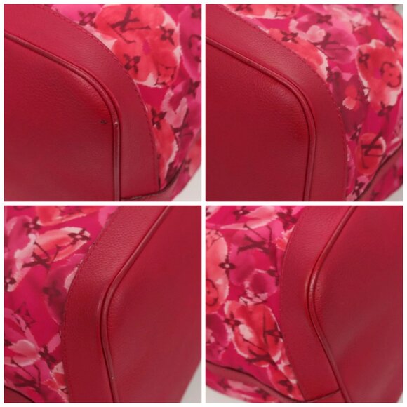 LOUIS VUITTON Ikat Flower Noe full MM Shoulder Bag Nylon Red - Picture 15 of 15